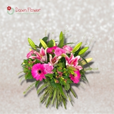 Perfect Pink for Perfect Mum Bouquet
