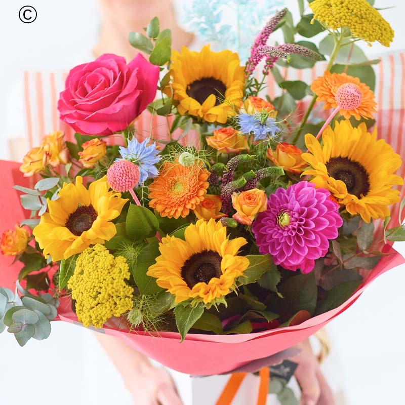 Trending Summer Bouquet with Sunflowers